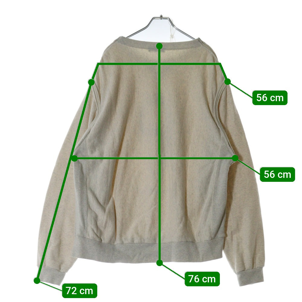 UNDERCOVER(アンダーカバー) 25SS Exchange Bill Evans INTERPLAY エクスチェンジ スウェット ビルエヴァンス 長袖クルーネックスウェットトレーナー ベージュ UC1E9809-1