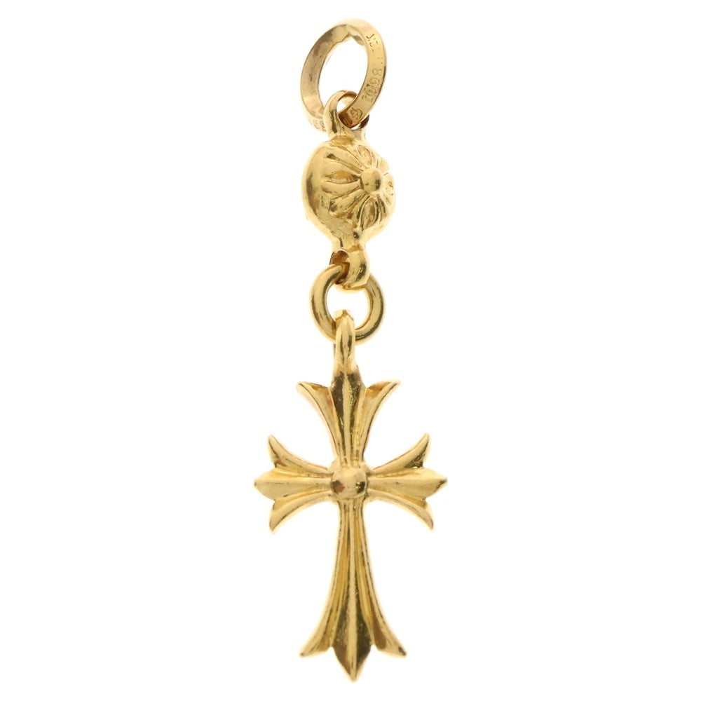 CHROME HEARTS(クロムハーツ) 22K 1BT TNY CH CRS 1ボールタイニーCHクロス チャーム ネックレストップ ゴールド