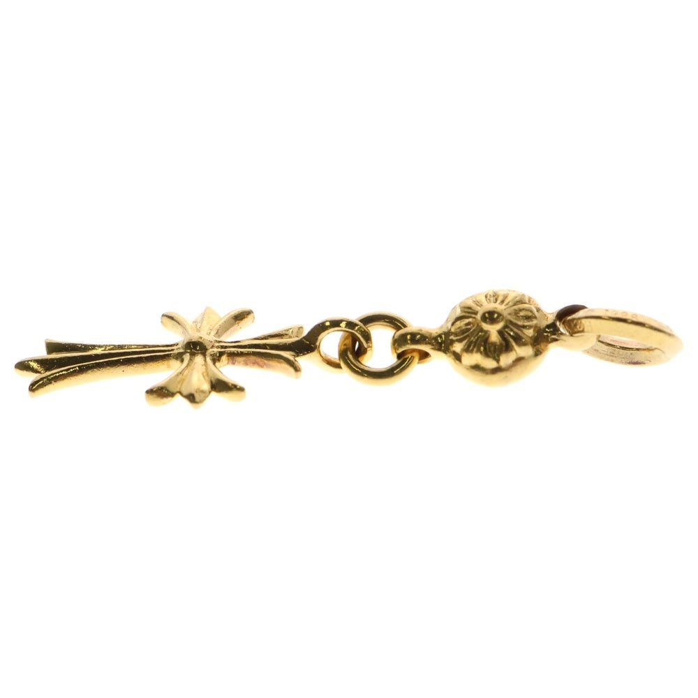 CHROME HEARTS(クロムハーツ) 22K 1BT TNY CH CRS 1ボールタイニーCHクロス チャーム ネックレストップ ゴールド