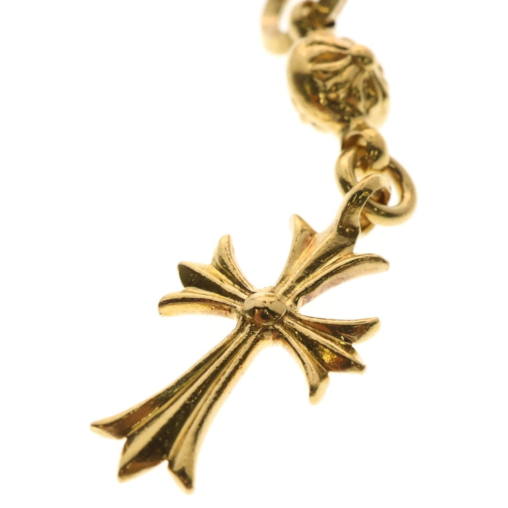 CHROME HEARTS(クロムハーツ) 22K 1BT TNY CH CRS 1ボールタイニーCHクロス チャーム ネックレストップ ゴールド