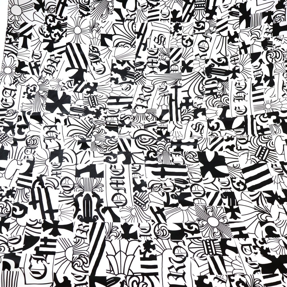 CHROME HEARTS(クロムハーツ) CH SCARF 総柄 クロスモチーフシルクスカーフ マルチ