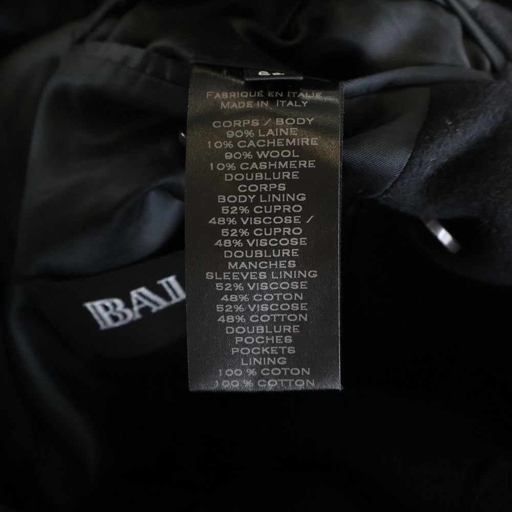 BALMAIN(バルマン) Belted Trench Coat W7H3028T158 ベルト付き ロングトレンチコート ウール 金ボタン