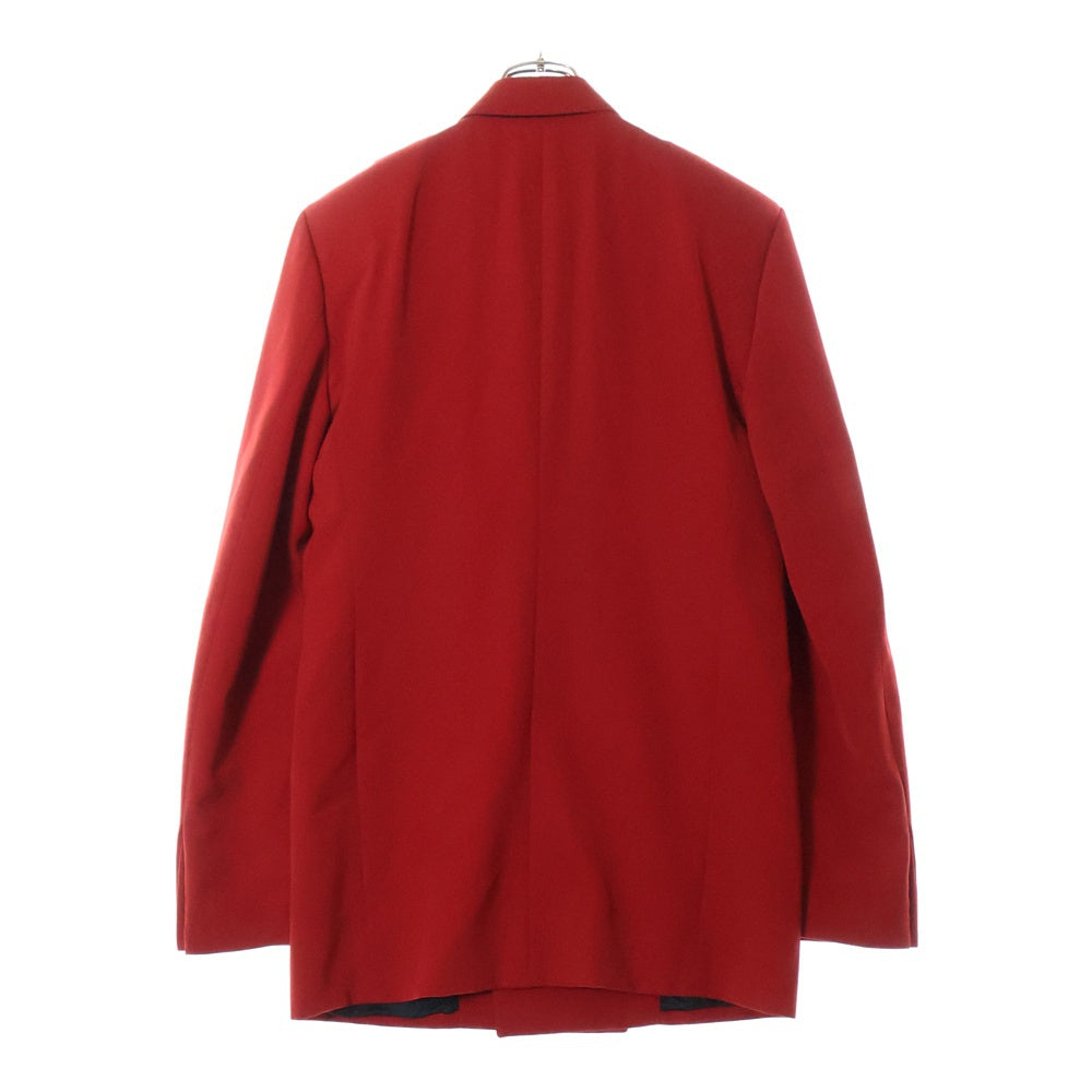 BALENCIAGA(バレンシアガ) パワーショルダー ラベルタグ テーラードジャケット レッド 571534 TBO11