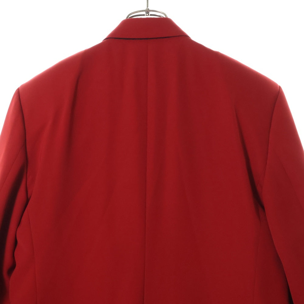 BALENCIAGA(バレンシアガ) パワーショルダー ラベルタグ テーラードジャケット レッド 571534 TBO11