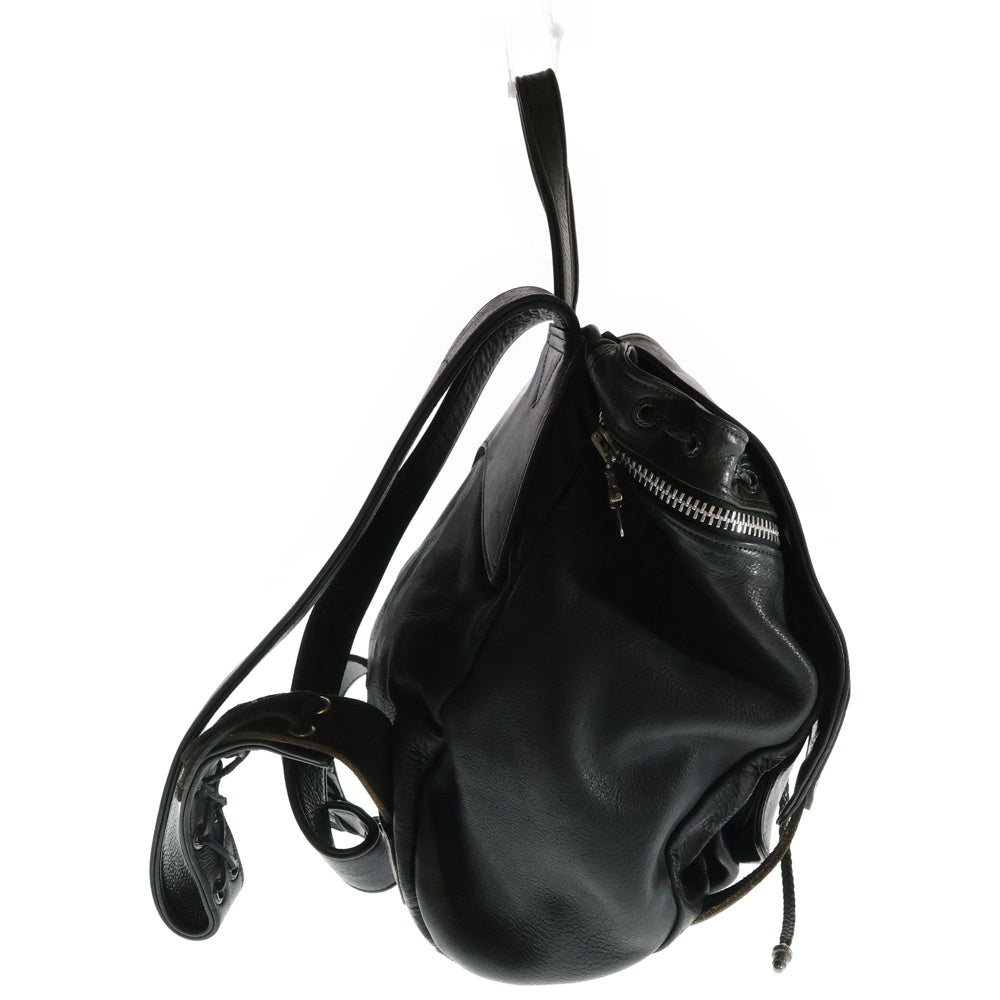 CHROME HEARTS(クロムハーツ) BACKPACK バックパック ガンスリンガーストラップレザーバックパックリュック ブラック