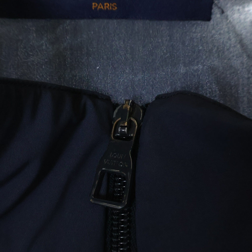 LOUIS VUITTON(ルイヴィトン) 23AW テクニカルコットン ジップタンクトップ モノグラム ジャガードニットジャケット トラックジャケット ネイビー 1ABJEQ RM232M Z38 HPN20W