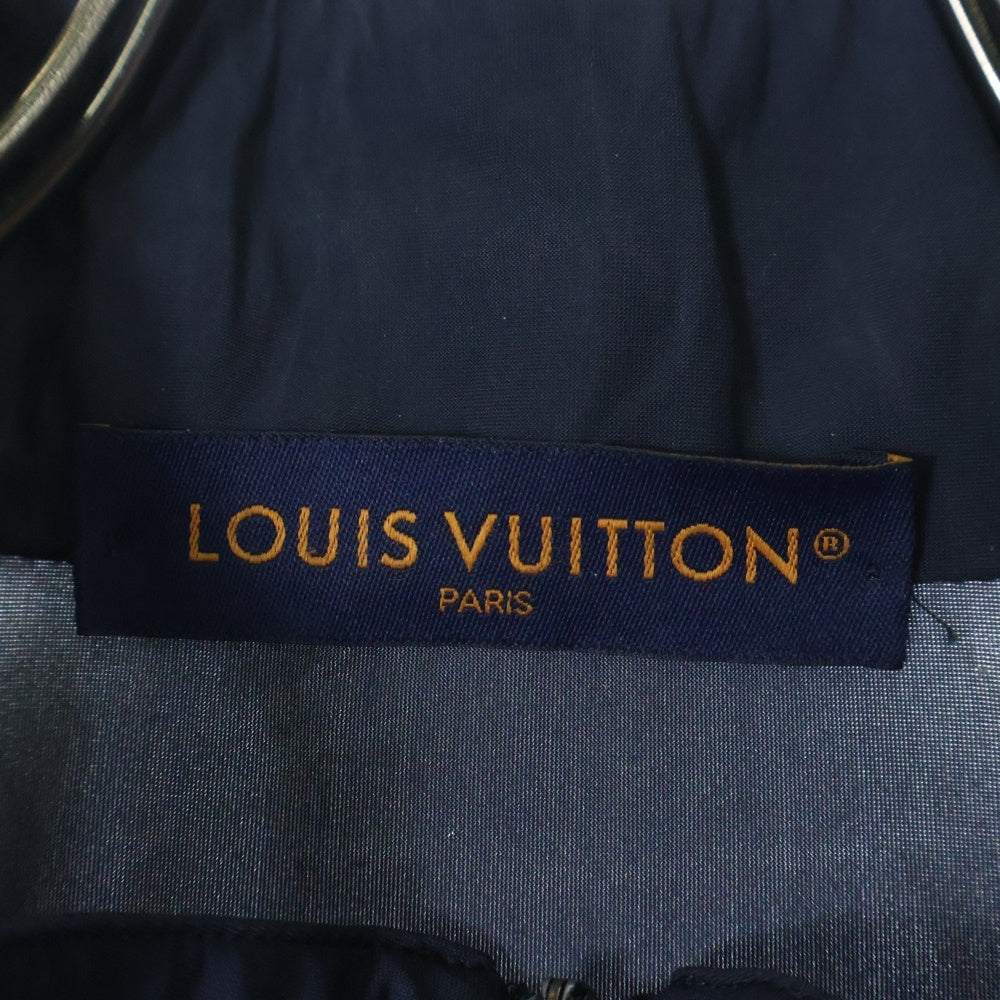LOUIS VUITTON(ルイヴィトン) 23AW テクニカルコットン ジップタンクトップ モノグラム ジャガードニットジャケット トラックジャケット ネイビー 1ABJEQ RM232M Z38 HPN20W