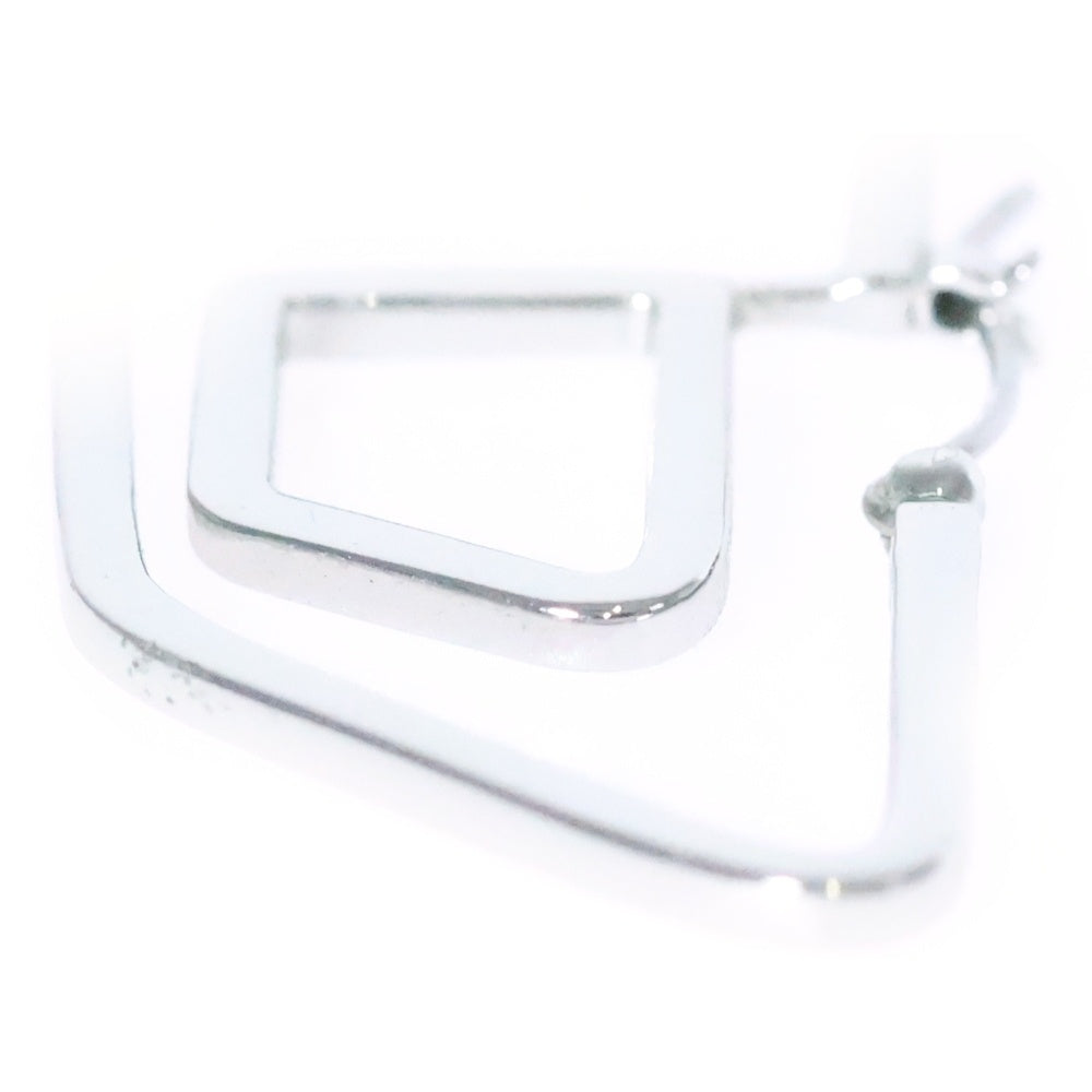 DIESEL(ディーゼル) ロゴモチーフ シルバーフープピアス DX1363040