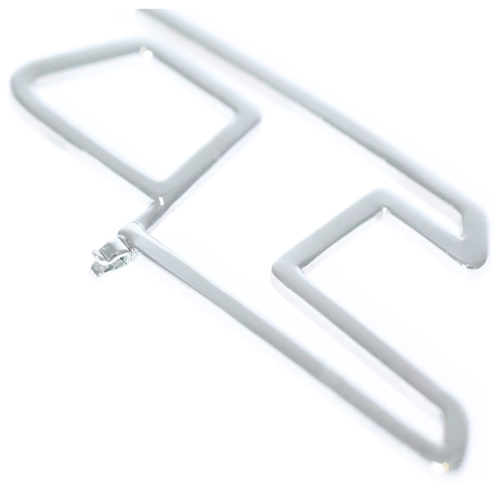 DIESEL(ディーゼル) ロゴモチーフ シルバーフープピアス DX1363040