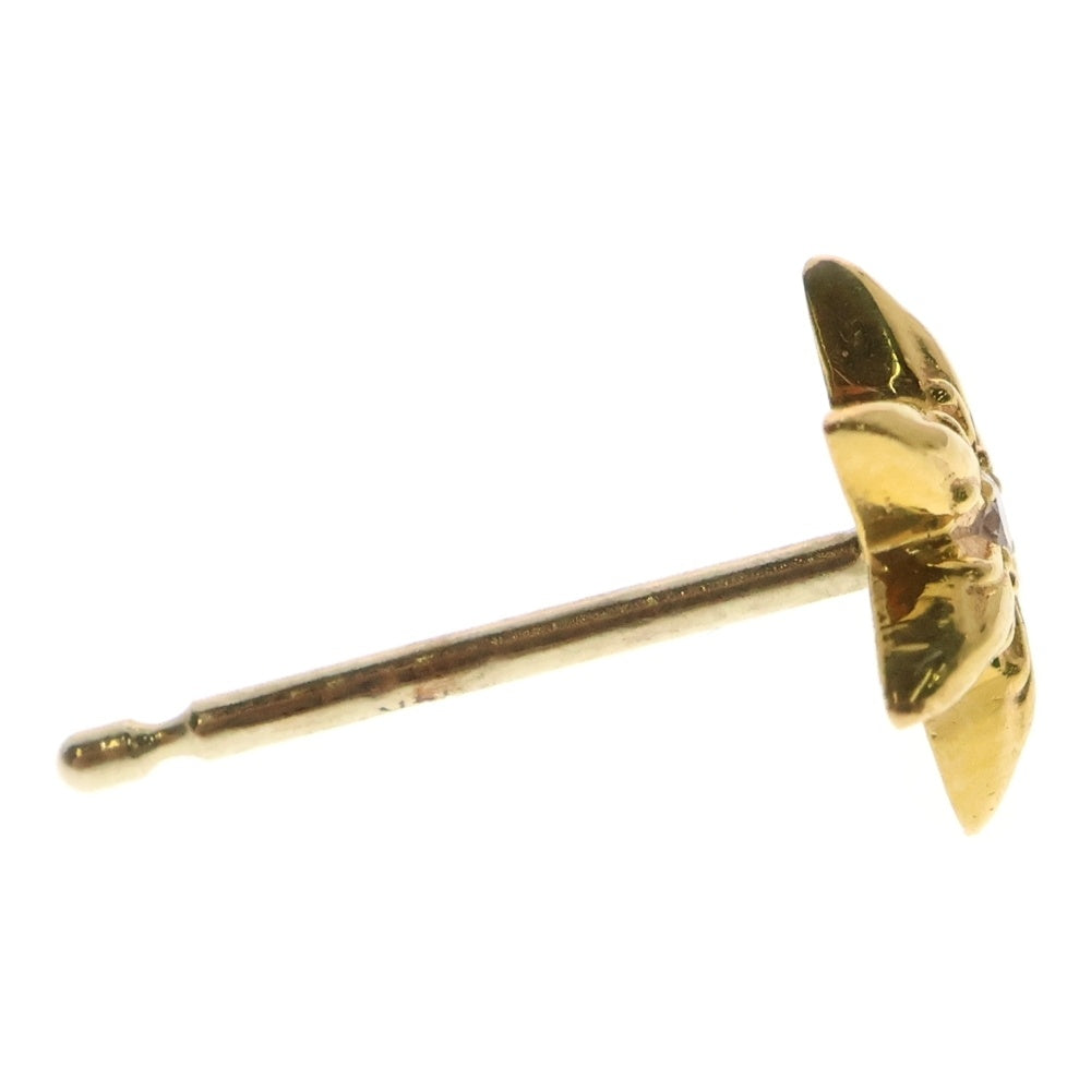 CHROME HEARTS(クロムハーツ) 22K CO STAR DMND スタースタッド 1ダイヤ ゴールドピアス イエローゴールド