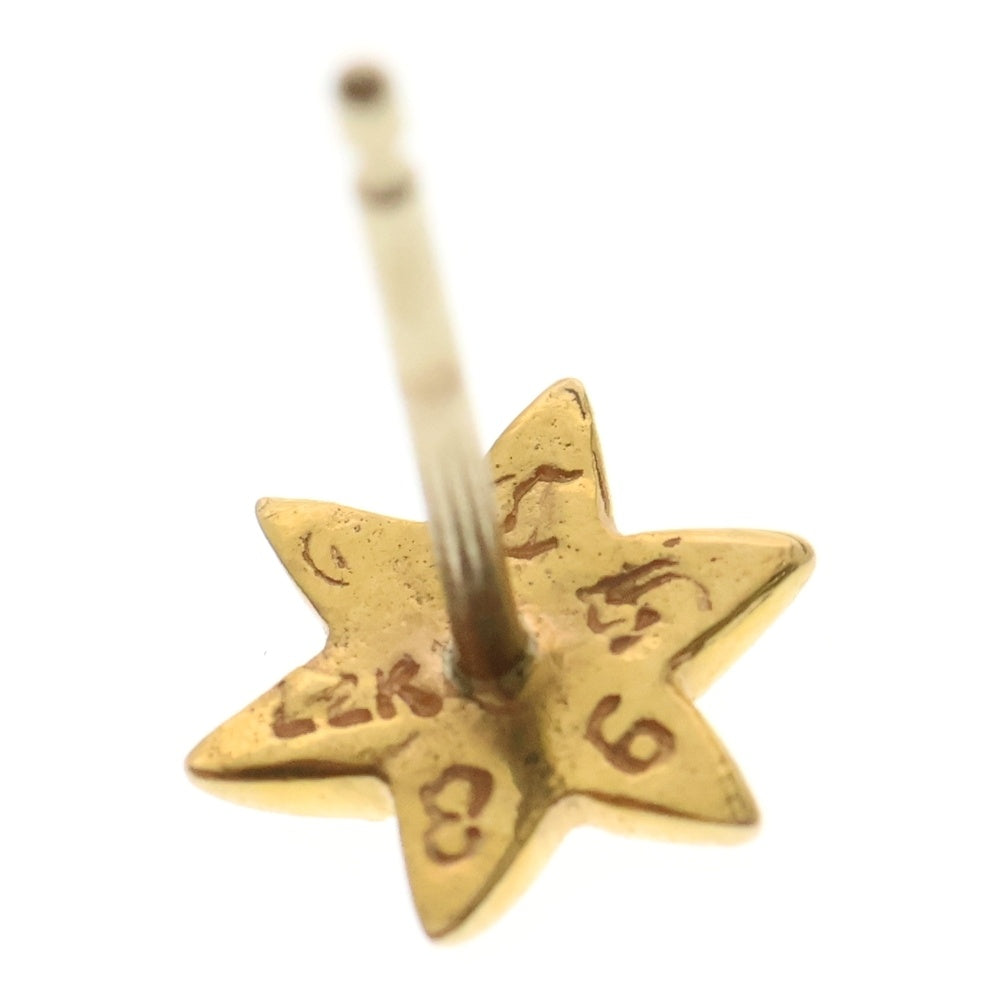 CHROME HEARTS(クロムハーツ) 22K CO STAR DMND スタースタッド 1ダイヤ ゴールドピアス イエローゴールド