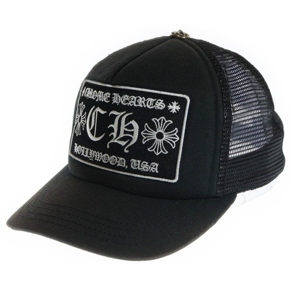 CHROME HEARTS(クロムハーツ) TRUCKER CAP CHパッチメッシュトラッカーキャップ クロスボール付 帽子 ブラック