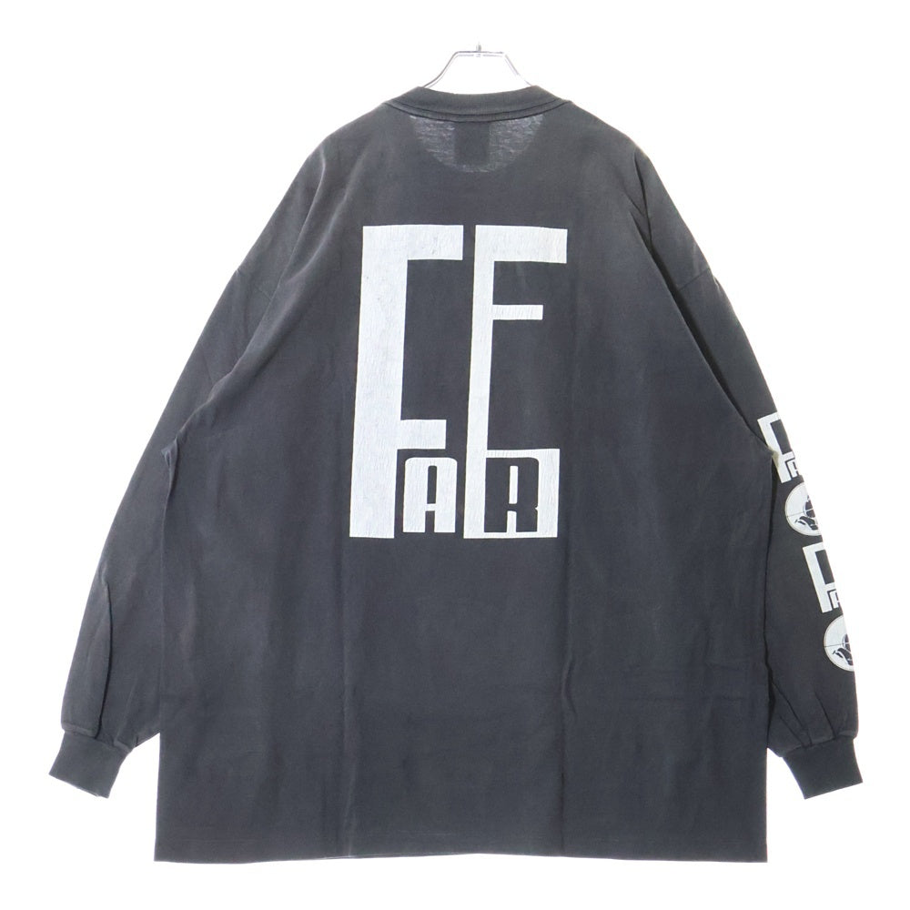 SAINT MICHAEL(セントマイケル) 25SS × FEAR OF GOD SNT OF GOD FG_LS TEE フィアオブゴッド セントオブゴッド 両面プリント クルーネック 長袖Tシャツ カットソー SM-HR8-0000-C02