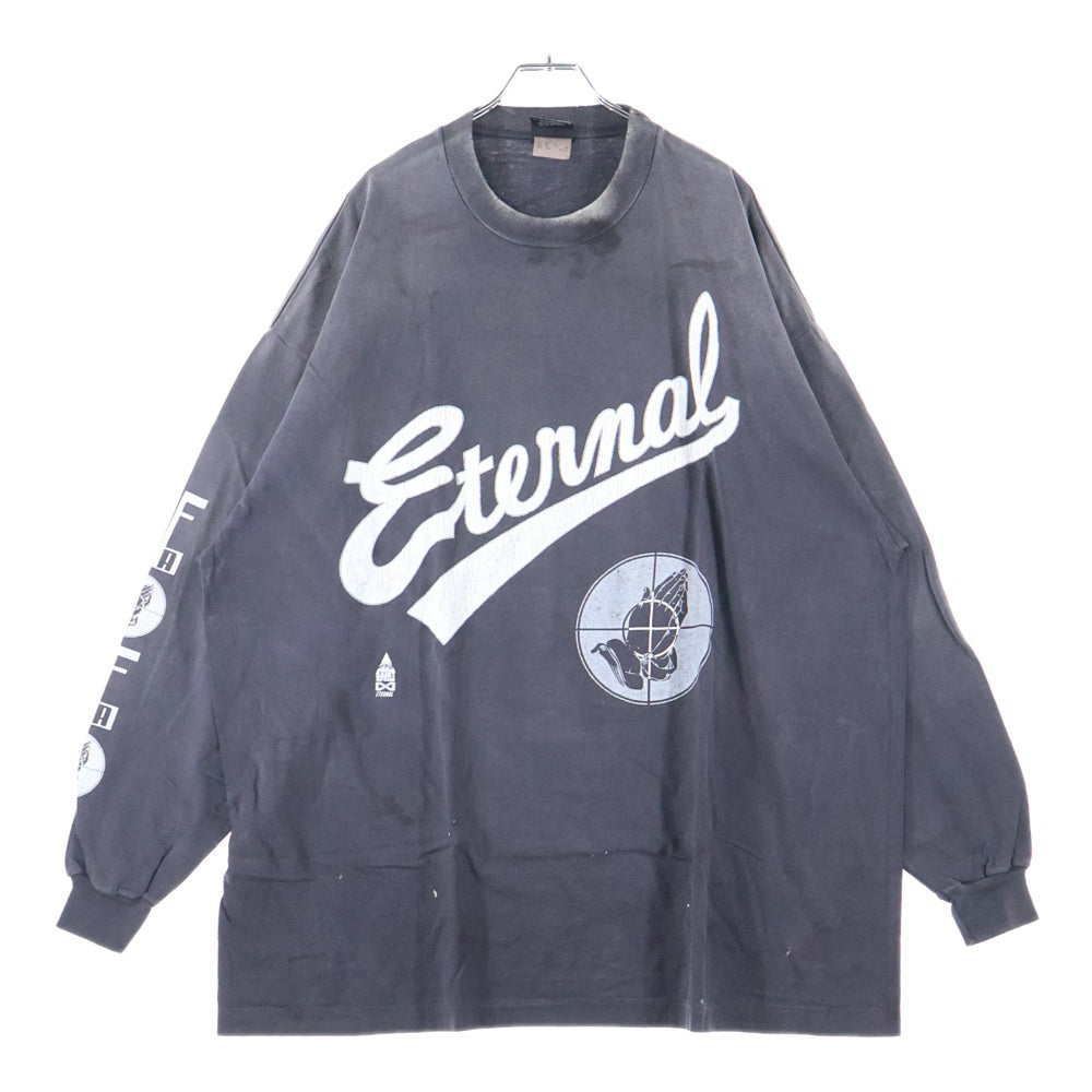 SAINT MICHAEL(セントマイケル) 25SS × FEAR OF GOD SNT OF GOD FG_LS TEE フィアオブゴッド セントオブゴッド 両面プリント クルーネック 長袖Tシャツ カットソー SM-HR8-0000-C02