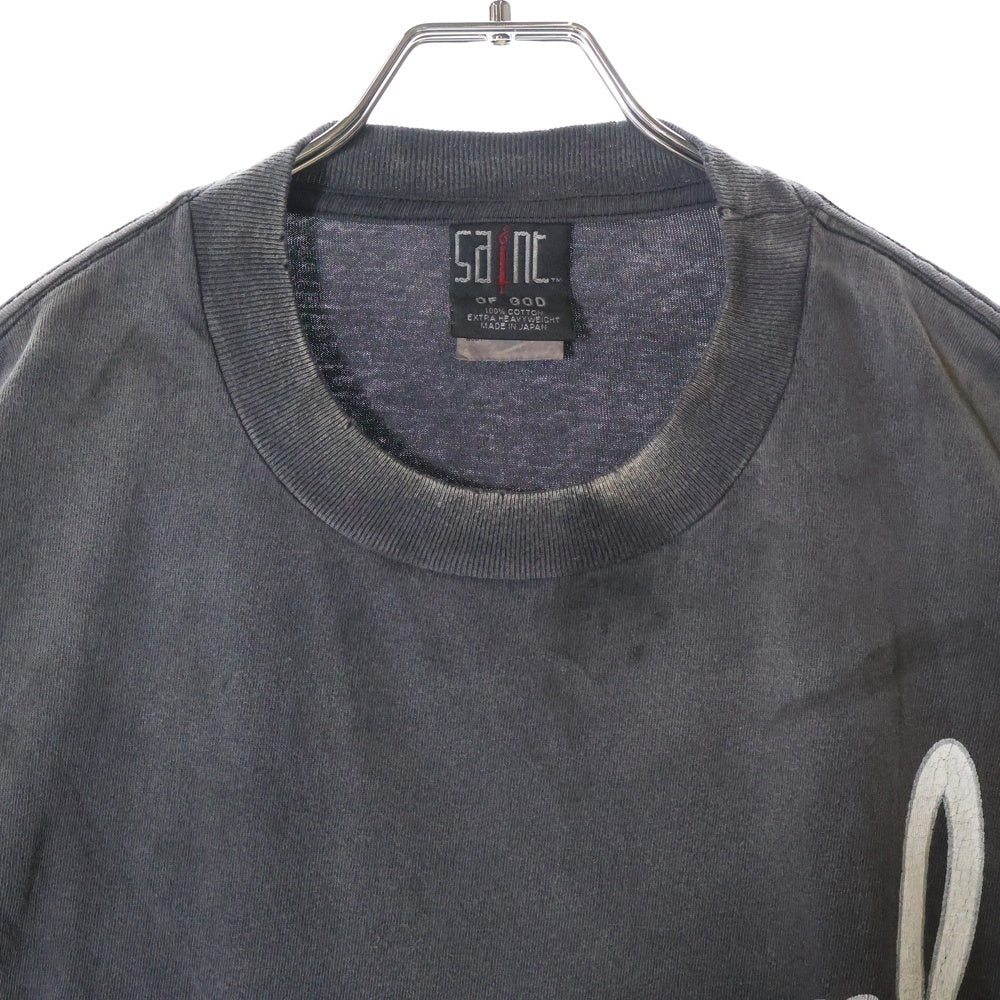 SAINT MICHAEL(セントマイケル) 25SS × FEAR OF GOD SNT OF GOD FG_LS TEE フィアオブゴッド セントオブゴッド 両面プリント クルーネック 長袖Tシャツ カットソー SM-HR8-0000-C02
