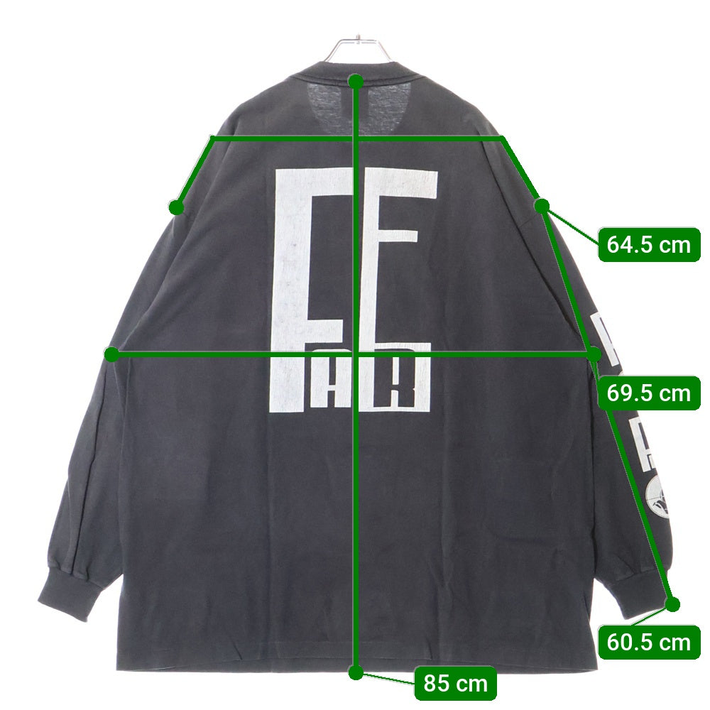 SAINT MICHAEL(セントマイケル) 25SS × FEAR OF GOD SNT OF GOD FG_LS TEE フィアオブゴッド セントオブゴッド 両面プリント クルーネック 長袖Tシャツ カットソー SM-HR8-0000-C02