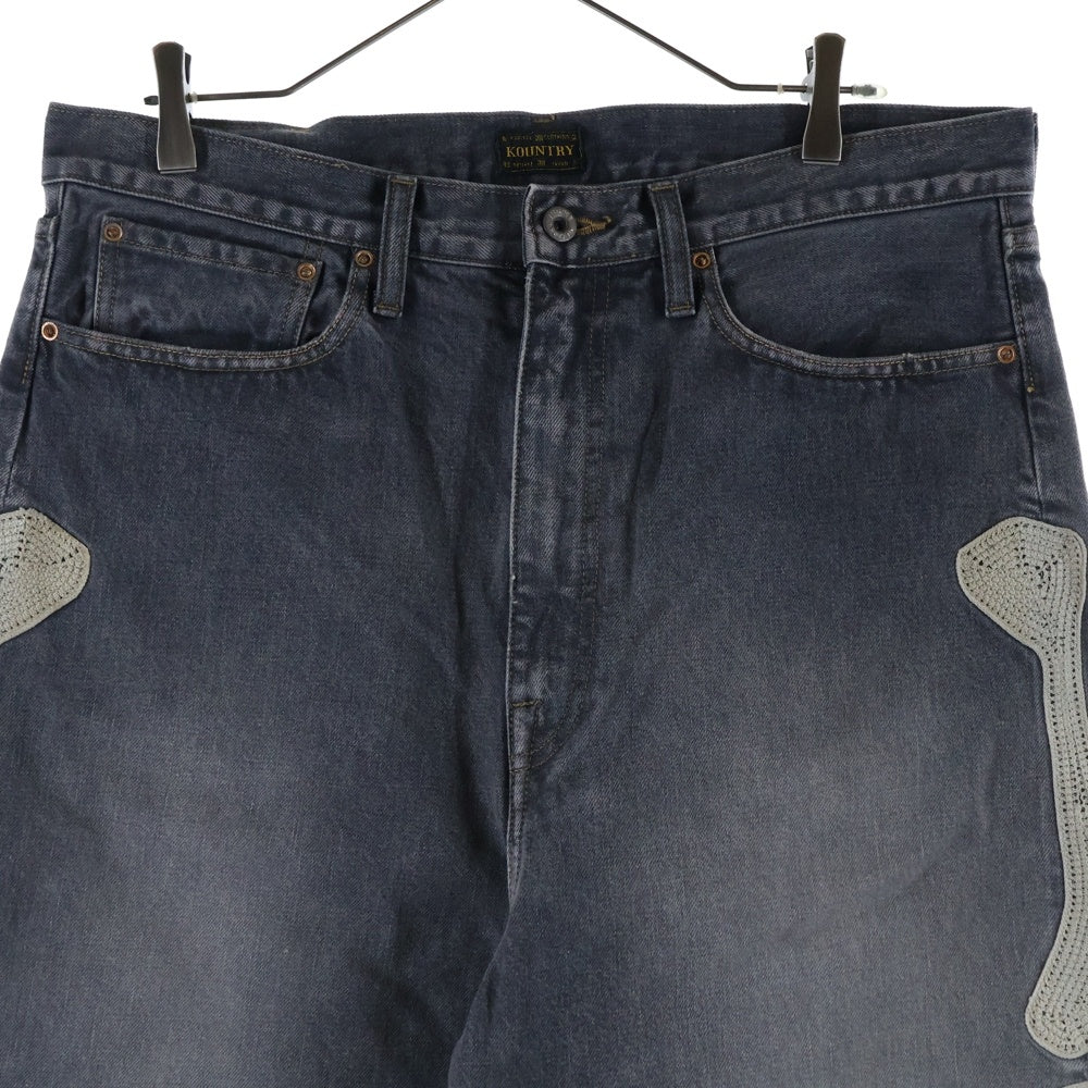 KAPITAL(キャピタル) 14oz Denim 5P Shorts デニムボーンハーフパンツ EK-1449SPA グレー