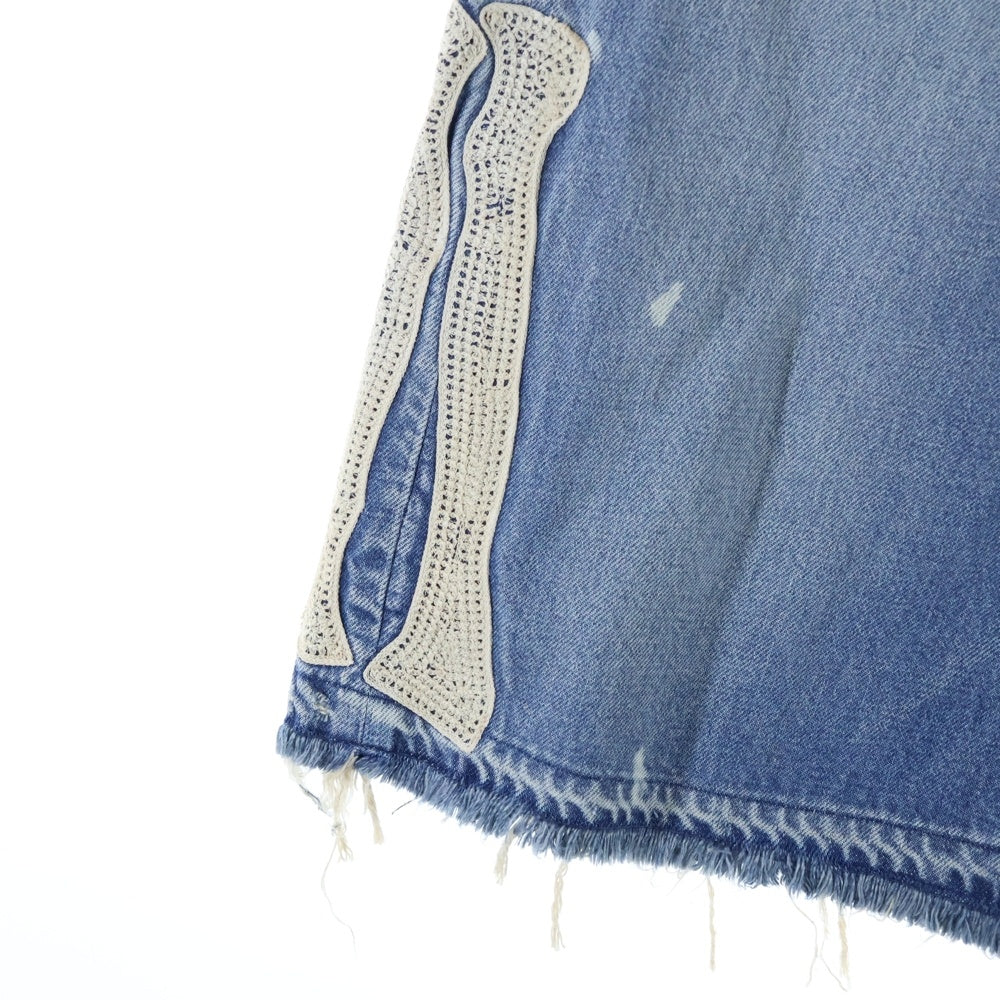KAPITAL(キャピタル) 14oz Denim 5P Shorts デニムボーンハーフパンツ EK-1448SPA ブルー