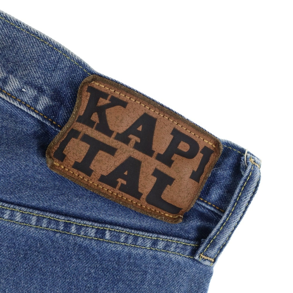 KAPITAL(キャピタル) 14oz Denim 5P Shorts デニムボーンハーフパンツ EK-1448SPA ブルー