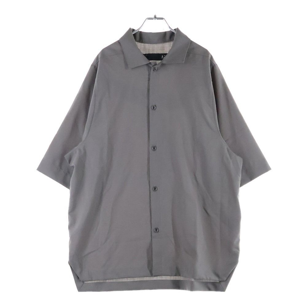 A.F ARTEFACT(エーエフアーティファクト) Summer Wool Half Sleeve Shirts ag-11040 サマーウールハーフスリーブシャツ 半袖ボタンシャツ ベージュ