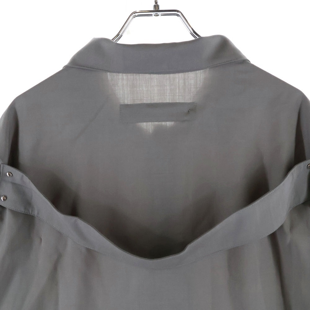 A.F ARTEFACT(エーエフアーティファクト) Summer Wool Half Sleeve Shirts ag-11040 サマーウールハーフスリーブシャツ 半袖ボタンシャツ ベージュ