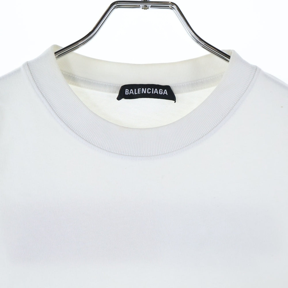 BALENCIAGA(バレンシアガ) 20AW News Logo Short Sleeve T-Shirt ニュース ロゴプリント半袖Tシャツ ホワイト 612966 TIVD1