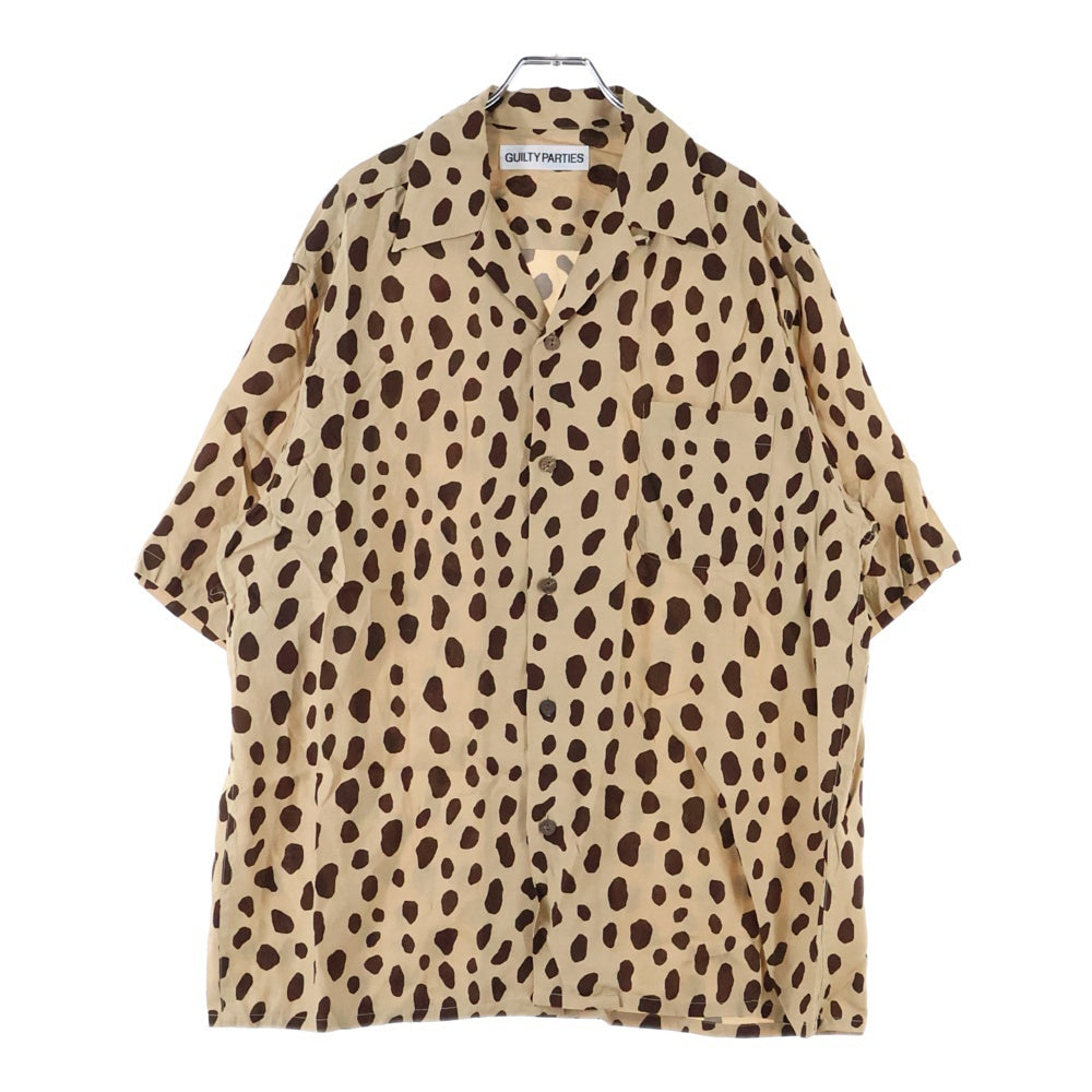 WACKO MARIA(ワコマリア) 24SS HAWAIIAN SHIRTS TYPE-2 24SS-WMS-HI02 レオパード 総柄 レーヨン ハワイアンシャツ