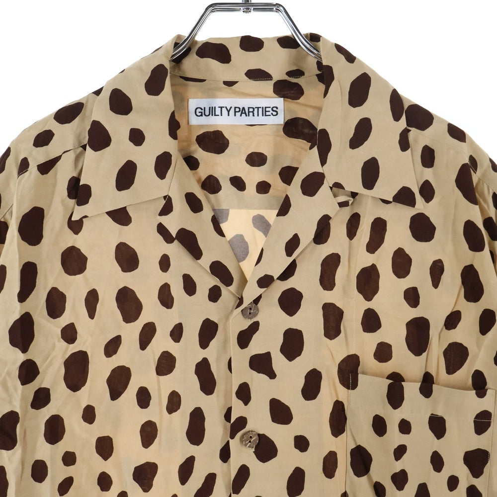 WACKO MARIA(ワコマリア) 24SS HAWAIIAN SHIRTS TYPE-2 24SS-WMS-HI02 レオパード 総柄 レーヨン ハワイアンシャツ