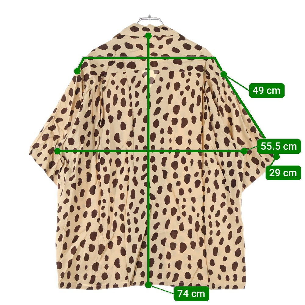 WACKO MARIA(ワコマリア) 24SS HAWAIIAN SHIRTS TYPE-2 24SS-WMS-HI02 レオパード 総柄 レーヨン ハワイアンシャツ