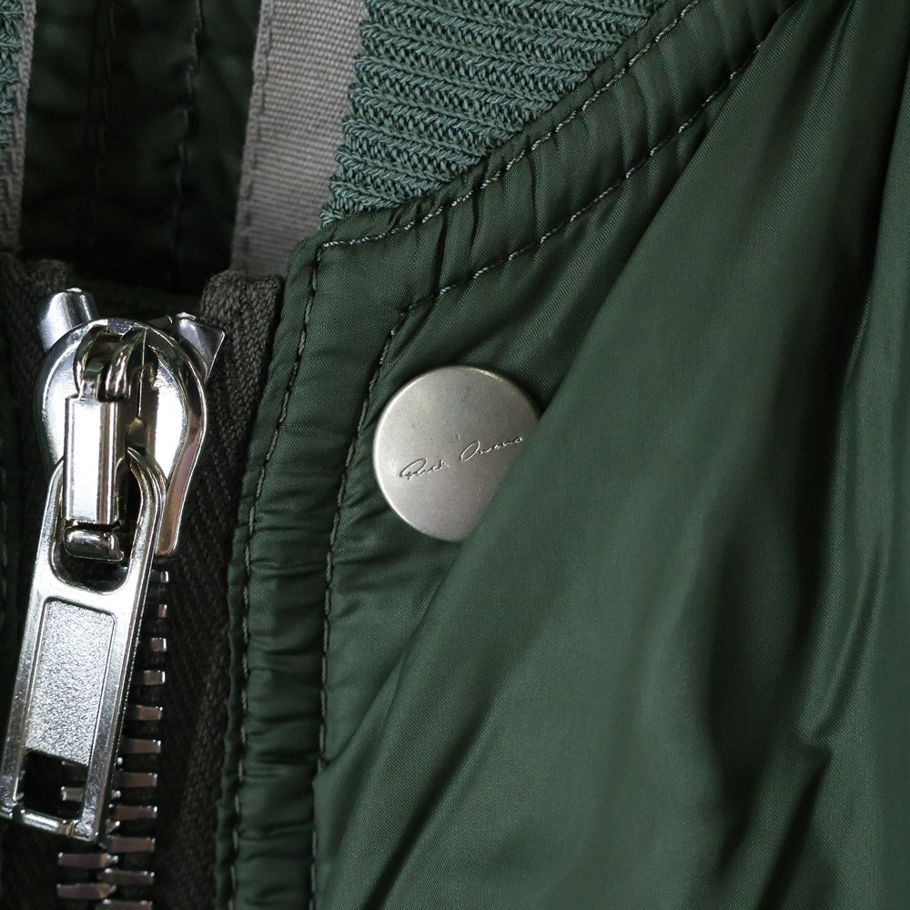 Rick Owens(リックオウエンス) 21AW GETHEMANE ボンバーフライトジャケット カーキ RU02A5788-NZD3