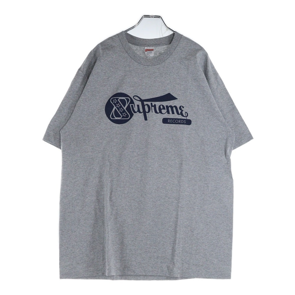 SUPREME(シュプリーム) 24SS RECORDS TEE BLACK レコード 半袖クルーネックTシャツ グレー