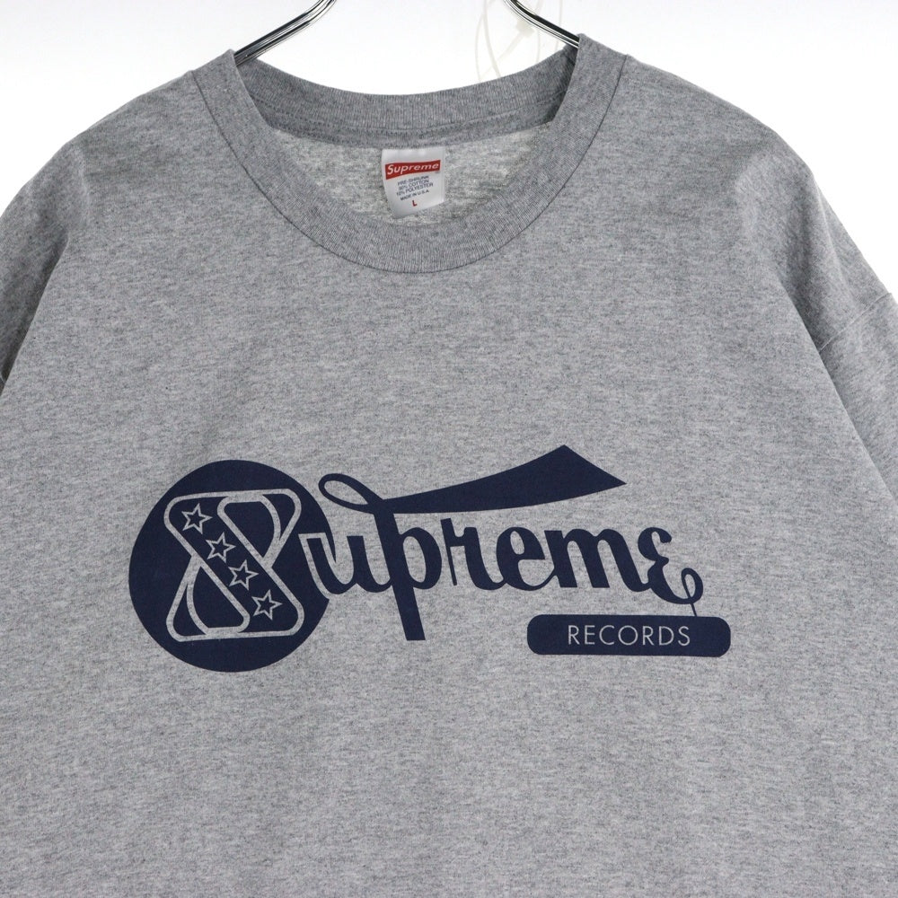 SUPREME(シュプリーム) 24SS RECORDS TEE BLACK レコード 半袖クルーネックTシャツ グレー