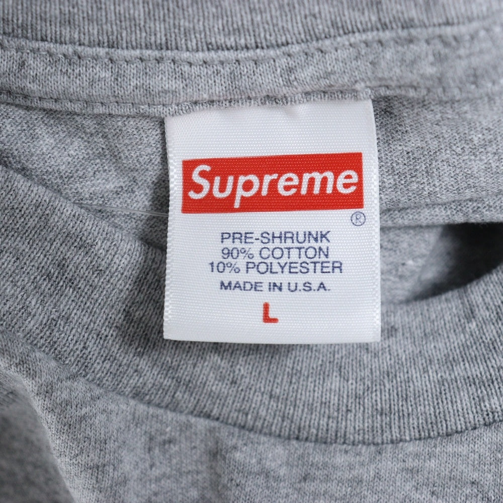 SUPREME(シュプリーム) 24SS RECORDS TEE BLACK レコード 半袖クルーネックTシャツ グレー