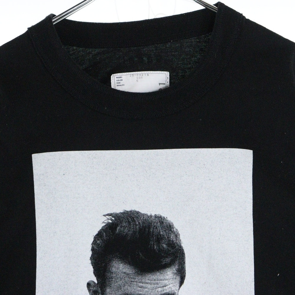 Sacai(サカイ) 25SS James Dean L S T-shirt 長袖プリントカットソー 25-0921S ブラック