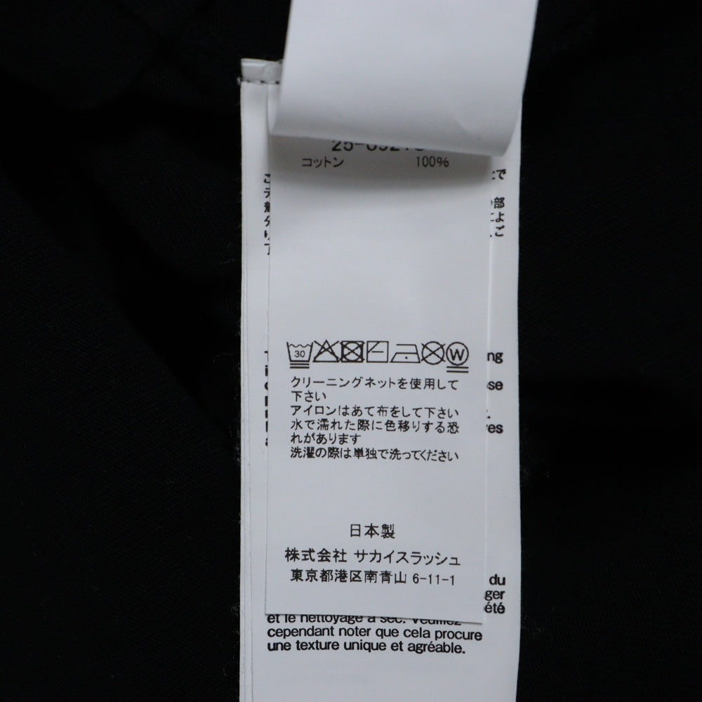 Sacai(サカイ) 25SS James Dean L S T-shirt 長袖プリントカットソー 25-0921S ブラック