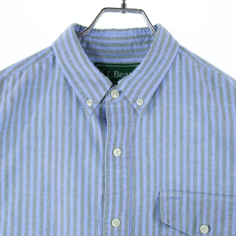 L.L.Bean(エルエルビーン) ×BEAMS Easy-Care Long Sleeve B.D shirts ストライプ長袖シャツ 3175-1221 ブルー