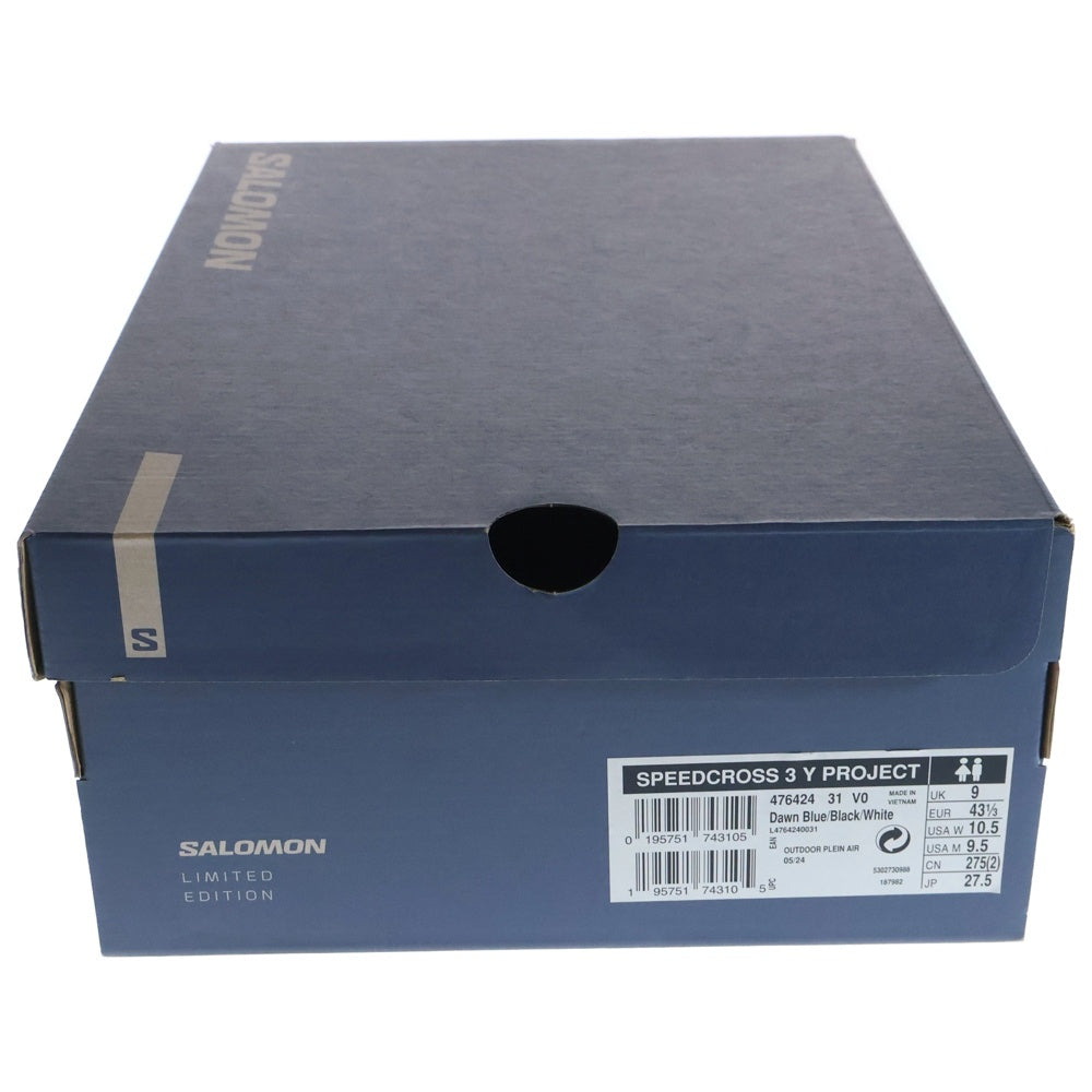 SALOMON(サロモン) SPEEDCROSS 3 Y PROJECT 476424 ×ワイプロジェクト スピードクロス ローカットスニーカー US9.5/27.5cm グレー