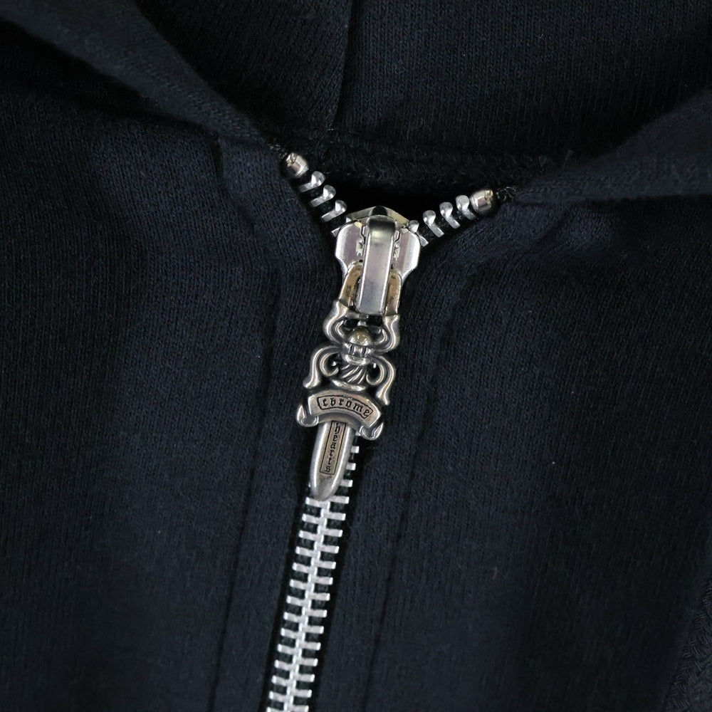 CHROME HEARTS(クロムハーツ) SWTSHRT PLVR 東京限定ホースシューバックプリント プルオーバーパーカー ブラック/ホワイト