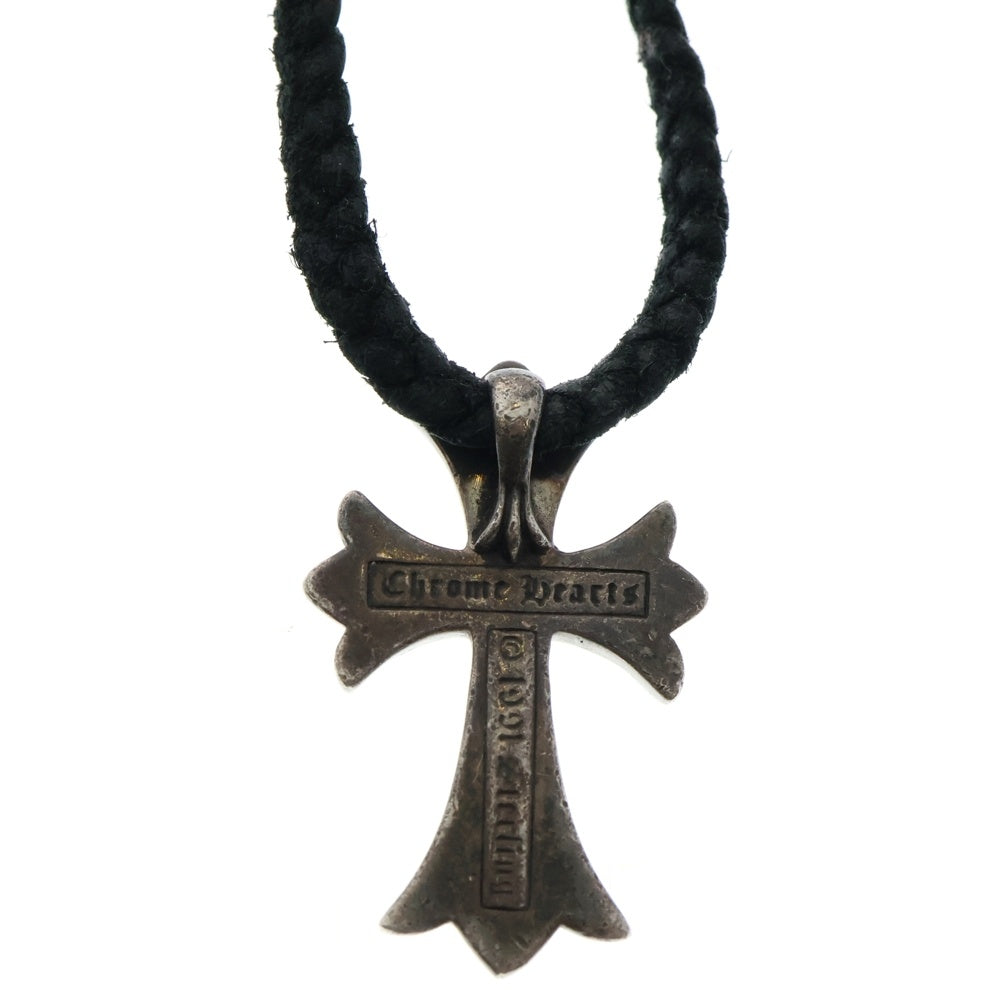 CHROME HEARTS(クロムハーツ) CH CRS SMLスモールCHクロス BC ボロチップブレイド ネックレス シルバー BCA220