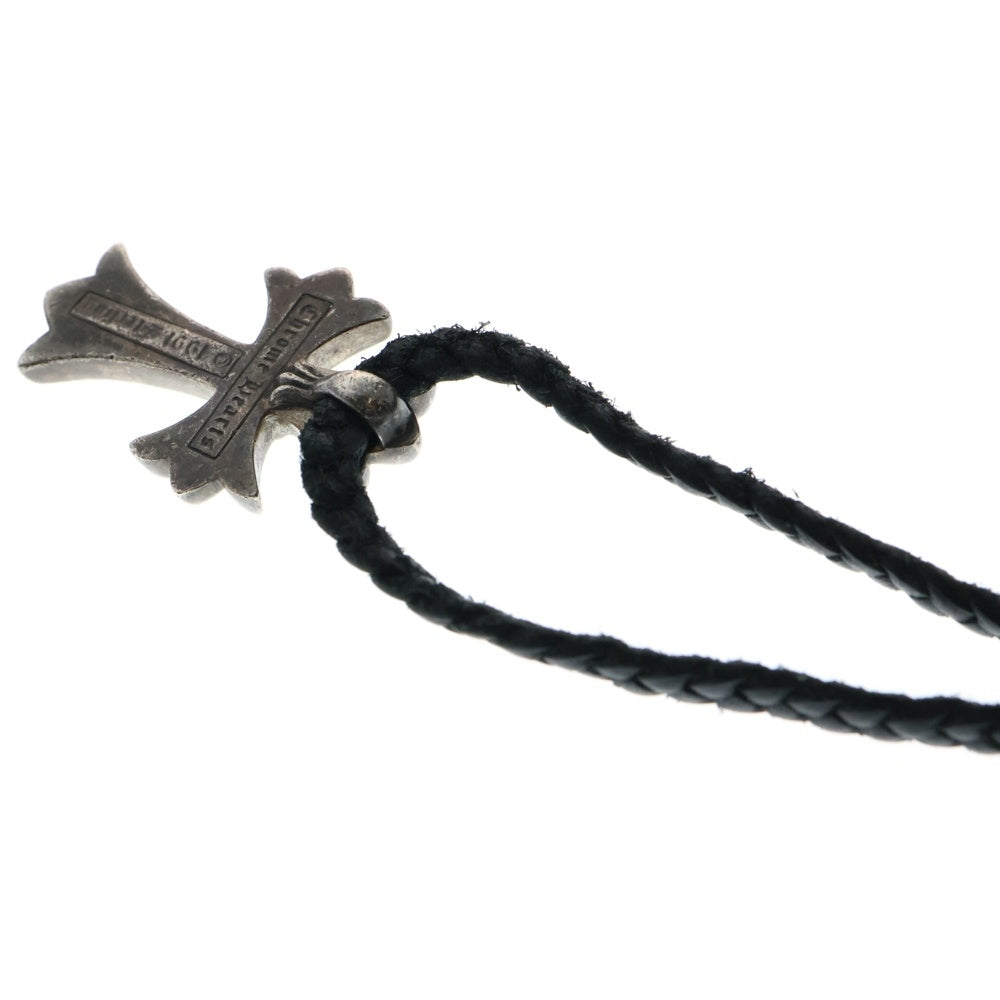 CHROME HEARTS(クロムハーツ) CH CRS SMLスモールCHクロス BC ボロチップブレイド ネックレス シルバー BCA220