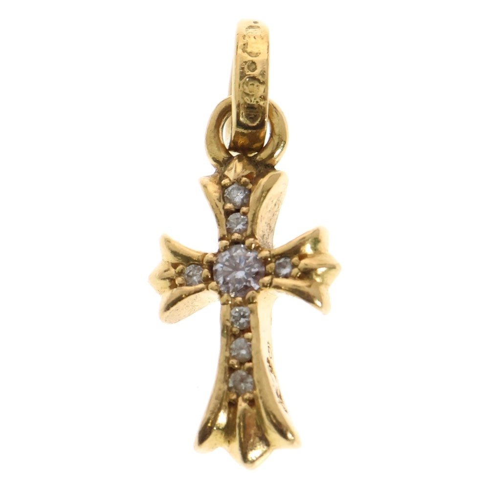 CHROME HEARTS(クロムハーツ) 22K CRS BBYFAT P/DIA ベイビーファットクロス PAVEダイヤ ペンダントトップ ゴールド BCA035