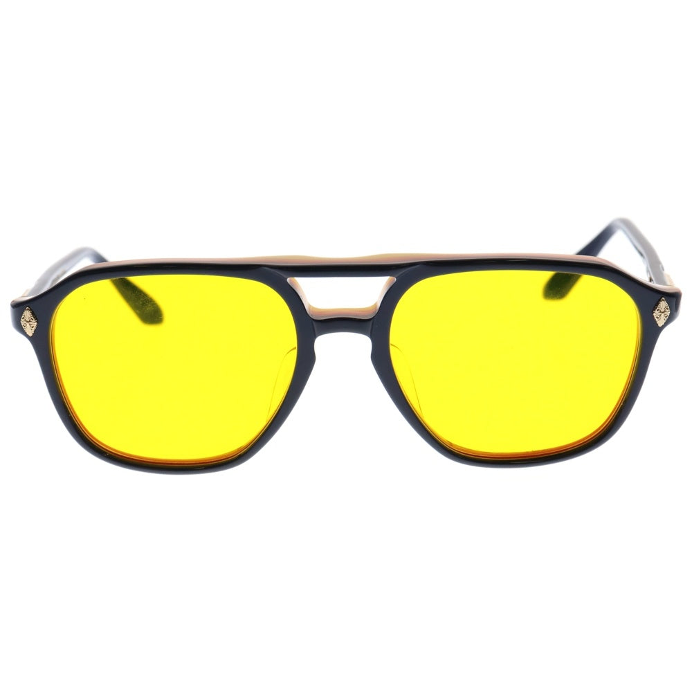 CHROME HEARTS(クロムハーツ) ZIPHER サイドフレアニーテンプルサングラス アイウェア ネイビー/オレンジ