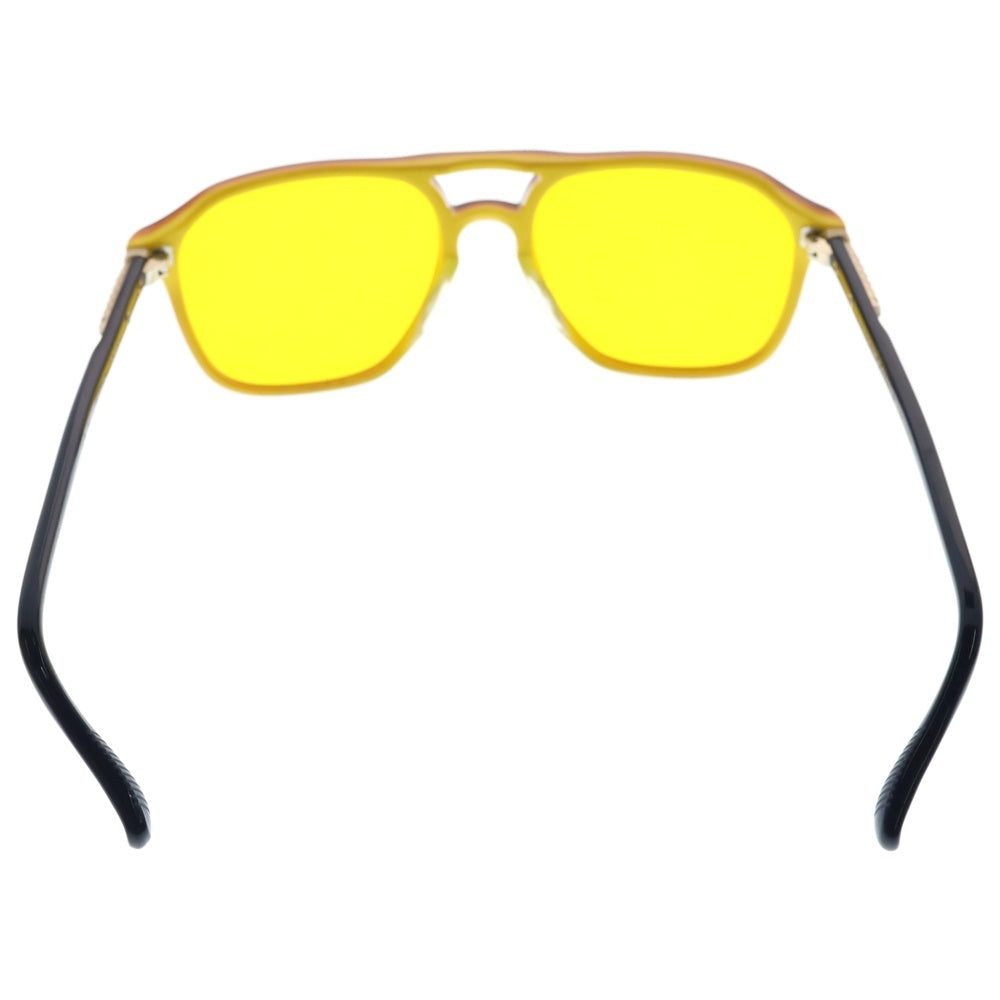 CHROME HEARTS(クロムハーツ) ZIPHER サイドフレアニーテンプルサングラス アイウェア ネイビー/オレンジ