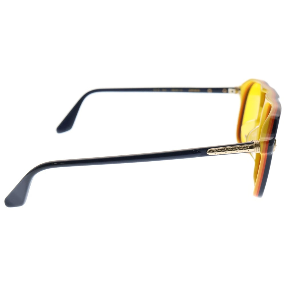 CHROME HEARTS(クロムハーツ) ZIPHER サイドフレアニーテンプルサングラス アイウェア ネイビー/オレンジ