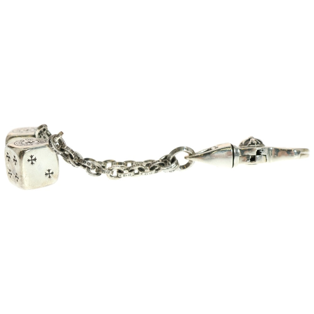 CHROME HEARTS(クロムハーツ) DICE DBL ダブルダイス キーチェーン シルバー