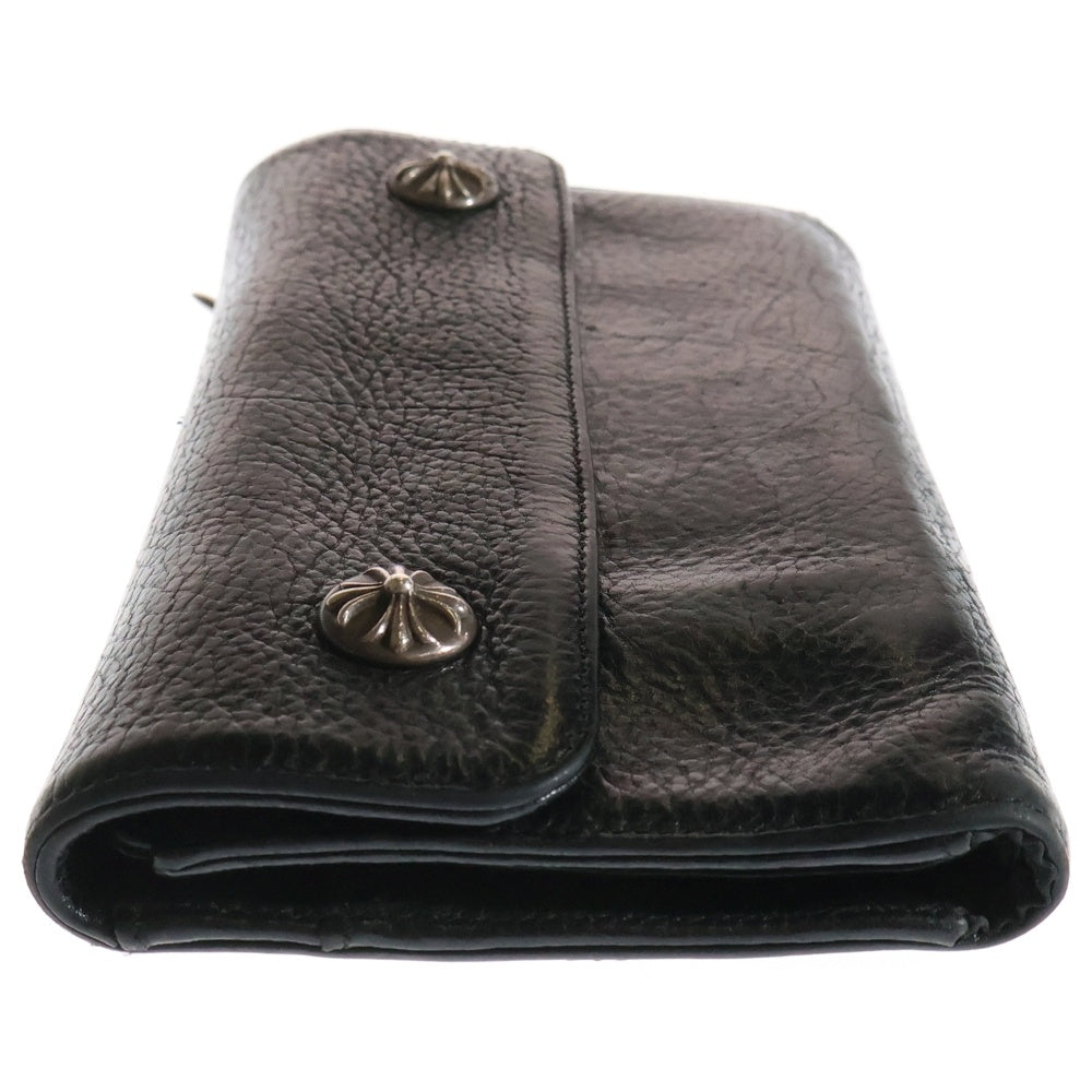 CHROME HEARTS(クロムハーツ) WAVE ウェーブ レザーウォレット 財布 ブラック BCA374