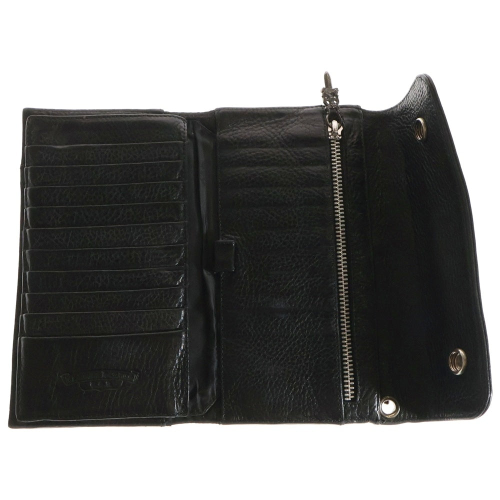 CHROME HEARTS(クロムハーツ) WAVE ウェーブ レザーウォレット 財布 ブラック BCA374