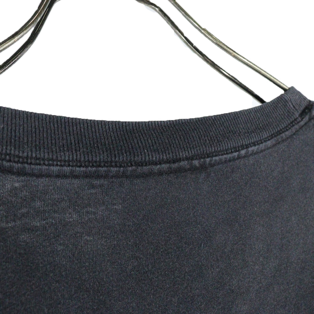 HARLEY DAVIDSON(ハーレーダビッドソン) 06s BLUE DICE FLAMES L/S TEE ブルーフレイムス ダイス ファイヤー 長袖クルーネックTシャツ ブラック