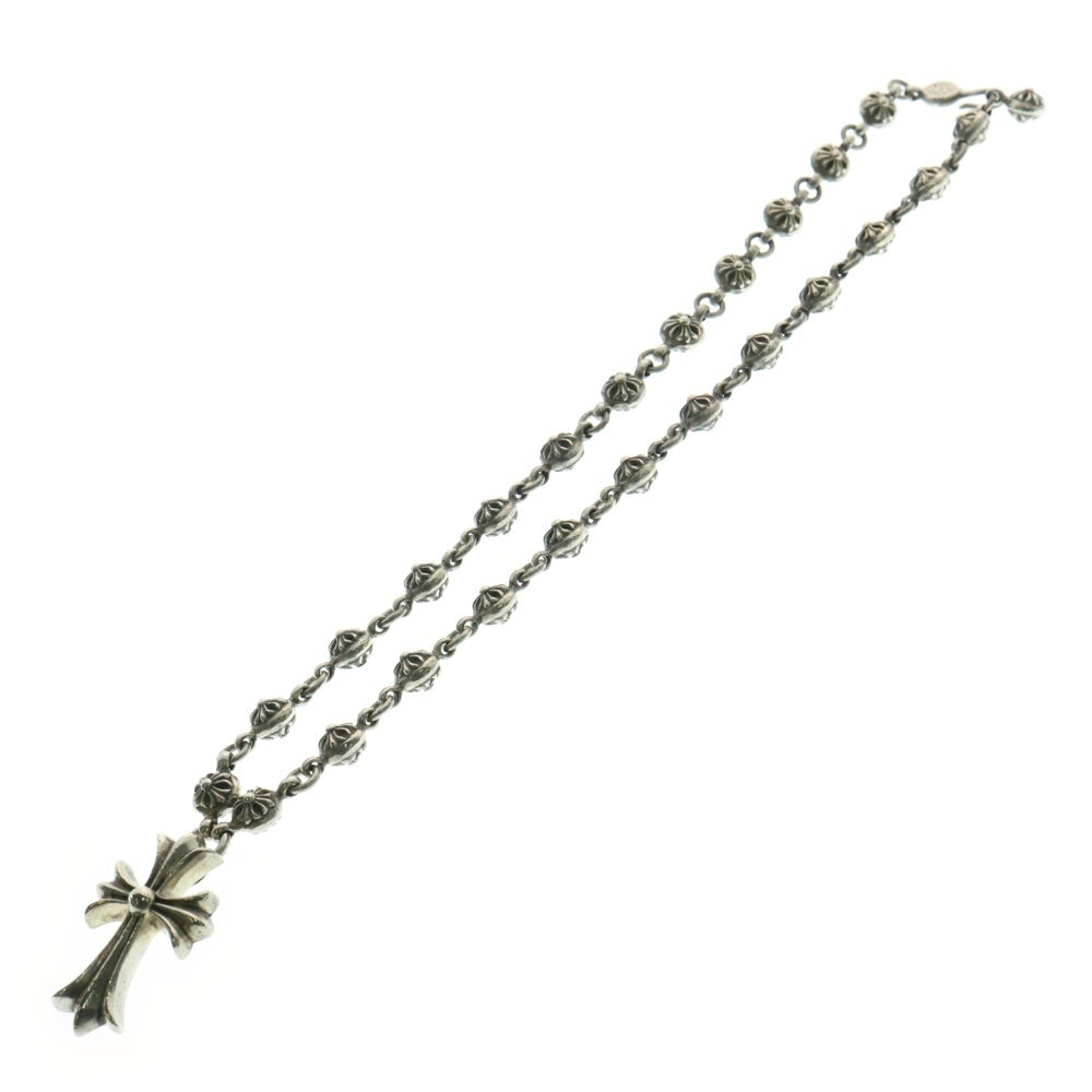 CHROME HEARTS(クロムハーツ) #1 CRSBL CHN SML CH CRS クロスボールチェーン スモールCHクロス ネックレス シルバー BCA193