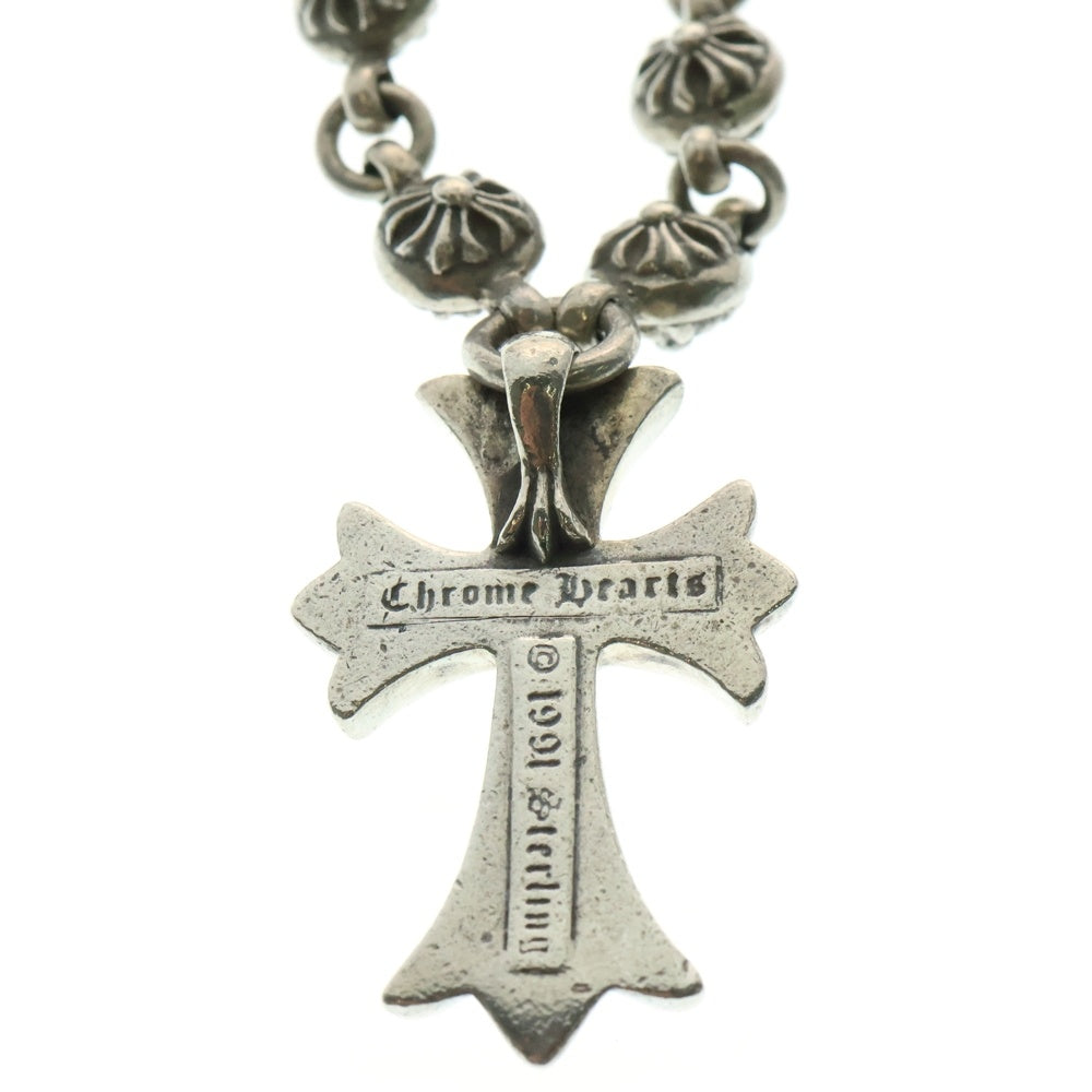 CHROME HEARTS(クロムハーツ) #1 CRSBL CHN SML CH CRS クロスボールチェーン スモールCHクロス ネックレス シルバー BCA193